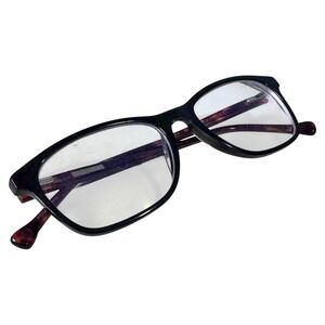 7 For All Mankind Rectangular Eyeglasses Frames BLKTT 52 17 145 Tortoise Shell